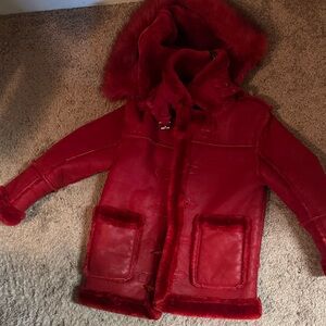Jordan Craig Red Kids Puffer Jacket with Hood